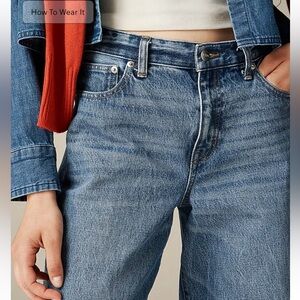 J. Crew Lower rise wide leg jean in 1984 rigid